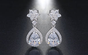 Zircon Dangle Earrings