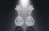 Zircon Dangle Earrings