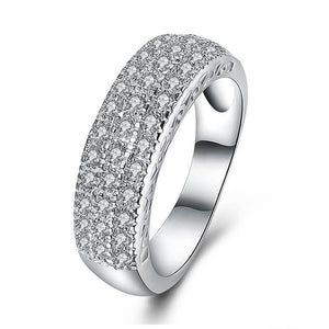 Silver ring with Cubic Zirconia