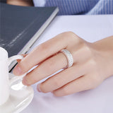 Silver ring with Cubic Zirconia