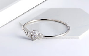 Sparkling  Flying Heart Bangle