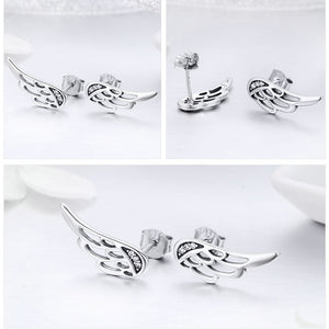 Majestic Feather Stud Earrings