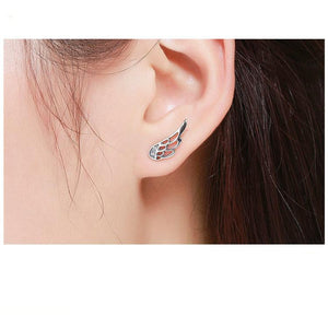 Majestic Feather Stud Earrings