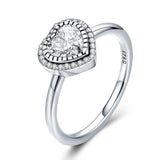 Romantic Heart Love Luminous Crystal Finger Ring