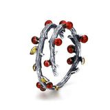 Red & Yellow Spark Adjustable Finger Ring