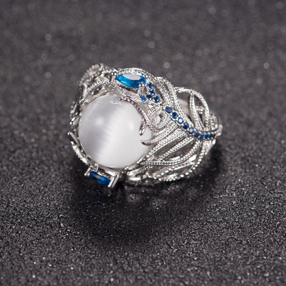 Feather Opal Ring