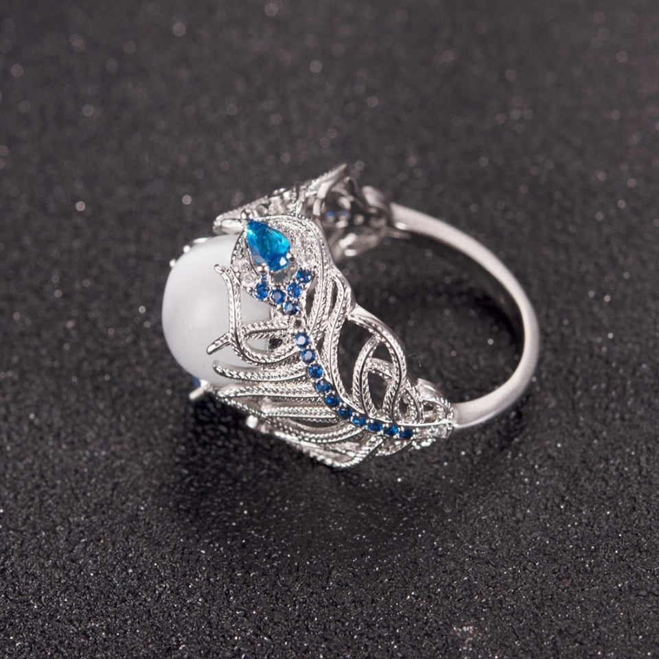 Feather Opal Ring