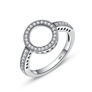 Sparkling Halo Finger Ring