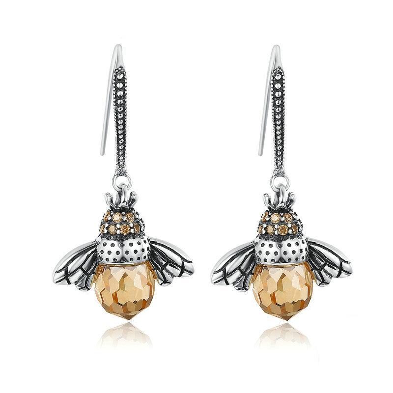 Bee Drop Earrings