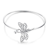 Dragonfly Open Bangle Bracelets