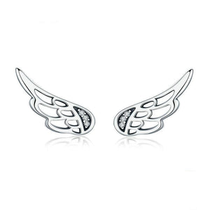 Majestic Feather Stud Earrings