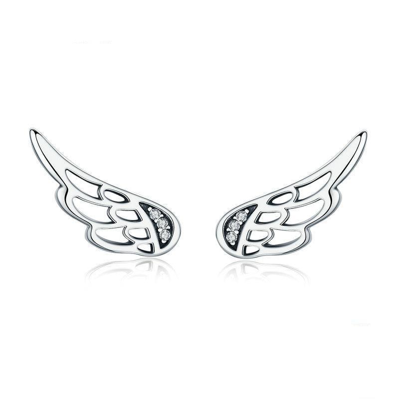 Majestic Feather Stud Earrings